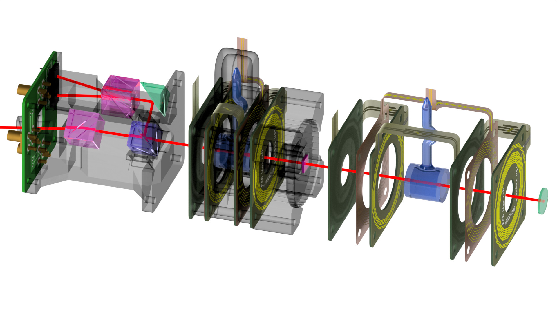 An optically pumped magnetic gradiometer